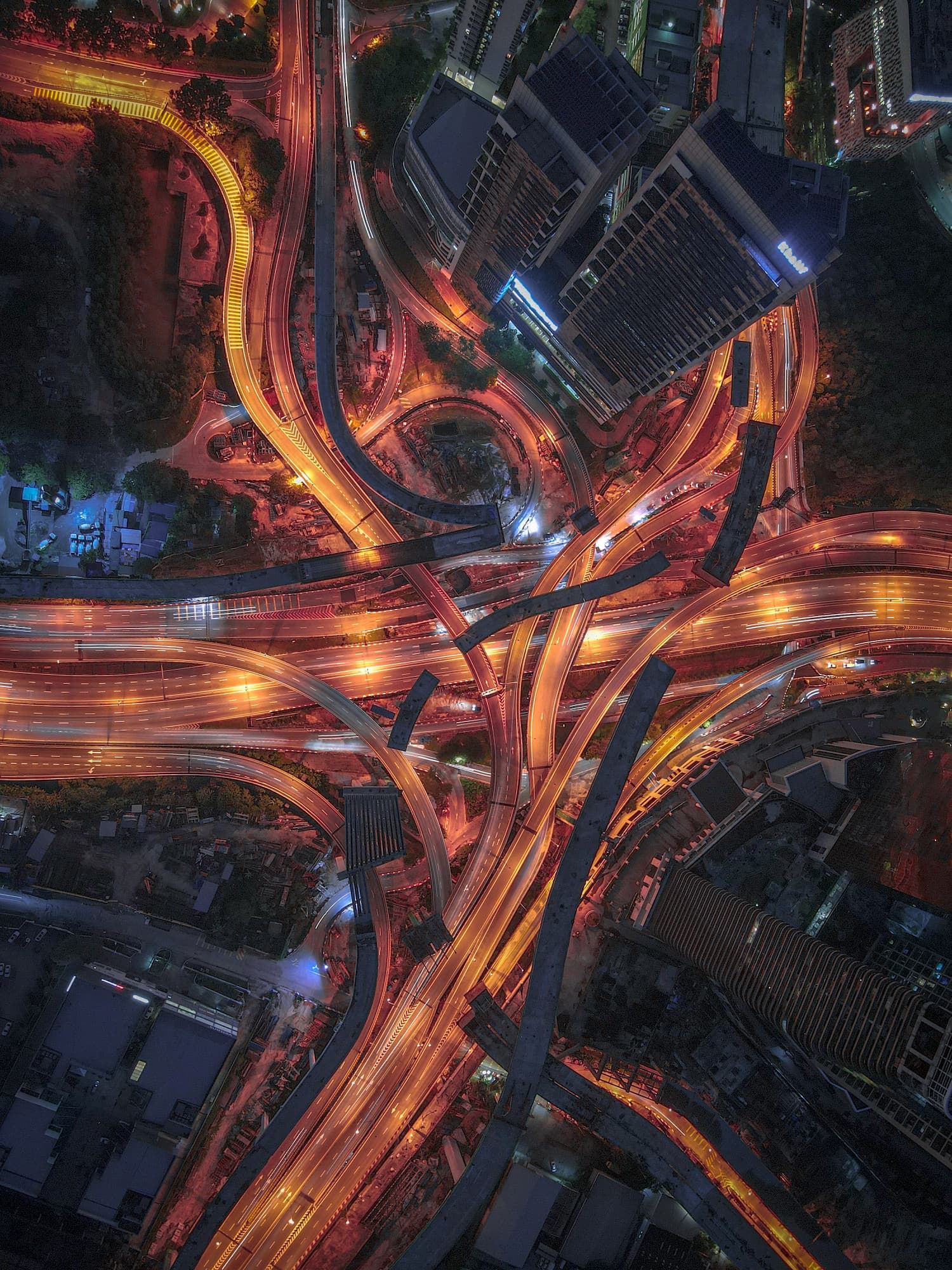 Photo of a highway interchange